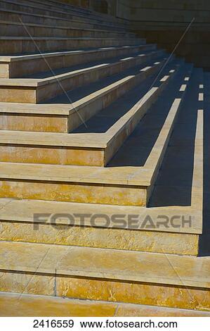 Stock Photo - Corner of steps; Beirut, Lebanon. Fotosearch