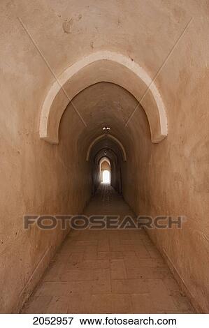 Stock Photo - Corridor In St. Bishoy Monastery, Wadi El Natrun, Egypt. Fotosearch