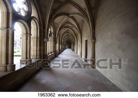 Corridor In The Cloister Of St. Peter's Cathedral, Trier, Rhineland-Palatinate, Germany View Large Photo Image Stock Image - Corridor In The Cloister Of St. Peter's Cathedral, Trier, Rhineland-Palatinate, Germany. Fotosearch