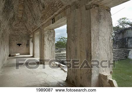 Corridor Of The Palace, Palenque, Chiapas, Mexico View Large Photo Image Stock Photo - Corridor Of The Palace, Palenque, Chiapas, Mexico. Fotosearch