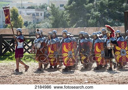 Costumed Roman Legionaries Performing The Roman Army And Chariot Experience At The Hippodrome In The Ancient City Of Jerash, Jordan, Middle East View Large Photo Image Stock Photograph - Costumed Roman Legionaries Performing The Roman Army And Chariot Experience At The Hippodrome In The Ancient City Of Jerash, Jordan, Middle East. Fotosearch
