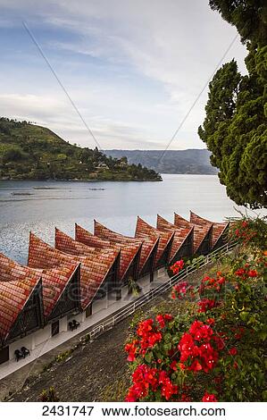 Cottages of Hotel Danau Toba by Lake Toba, Parapat, Lake Toba, North Sumatra, Indonesia View Large Photo Image Stock Photo - Cottages of Hotel Danau Toba by Lake Toba, Parapat, Lake Toba, North Sumatra, Indonesia. Fotosearch