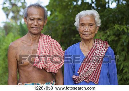Couple married sixty years; Battambang, Camdodia View Large Photo Image Stock Photo - Couple married sixty years; Battambang, Camdodia. Fotosearch