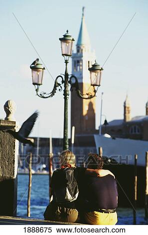 Couple Sitting Outside Palazzo Ducale View Large Photo Image Stock Photography - Couple Sitting Outside Palazzo Ducale. Fotosearch