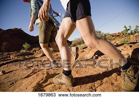 Couple Walking In Kings Canyon, Low Angle View View Large Photo Image Stock Image - Couple Walking In Kings Canyon, Low Angle View. Fotosearch