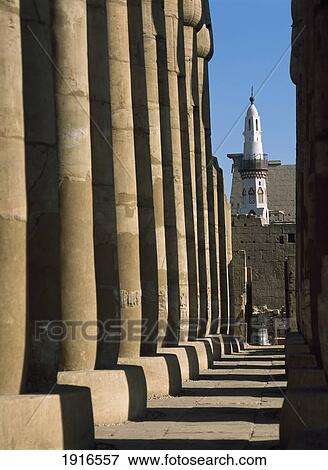 Court Of Amenophis 3Rd And Mosque View Large Photo Image Stock Photo - Court Of Amenophis 3Rd And Mosque. Fotosearch