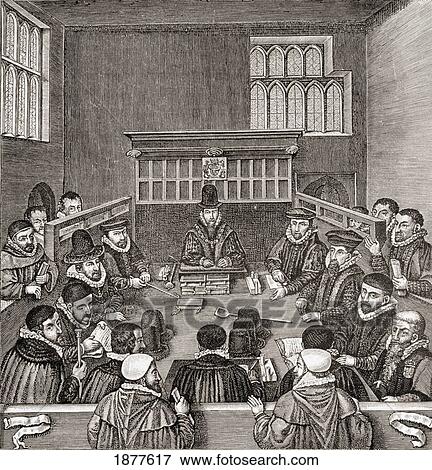 Stock Photo - Court Of Wards And Liveries, C. 1588 To 1598. From The Book Short History Of The English People By J. R. Green Published London 1893.. Fotosearch