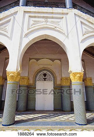 Courtyard In Fez View Large Photo Image Picture - Courtyard In Fez. Fotosearch