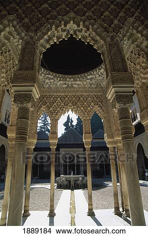 Picture - Courtyard Of Alhambra Palace. Fotosearch