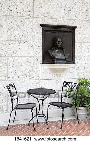 Stock Image - Courtyard Of Boston Public Library; Copley Square, Boston, Massachusetts, Usa. Fotosearch