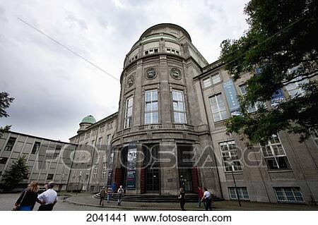 Stock Image - Courtyard Of Deutsches Museum, Munich, Bavaria, Germany. Fotosearch