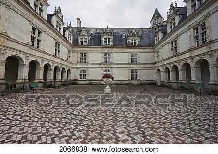 Courtyard Of The Chateau De Villandry, Villandry, Indre-Et-Loire, France View Large Photo Image Stock Photo - Courtyard Of The Chateau De Villandry, Villandry, Indre-Et-Loire, France. Fotosearch