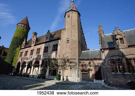 Courtyard of the Gruuthuse museum, Bruges (Brugge), West Flanders, Belgium View Large Photo Image Stock Photo - Courtyard of the Gruuthuse museum, Bruges (Brugge), West Flanders, Belgium. Fotosearch