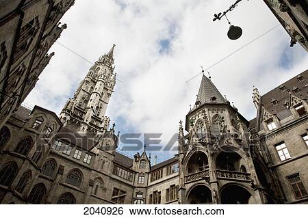Courtyard Of The Neues Rathaus, Munich, Bavaria, Germany View Large Photo Image Stock Photograph - Courtyard Of The Neues Rathaus, Munich, Bavaria, Germany. Fotosearch
