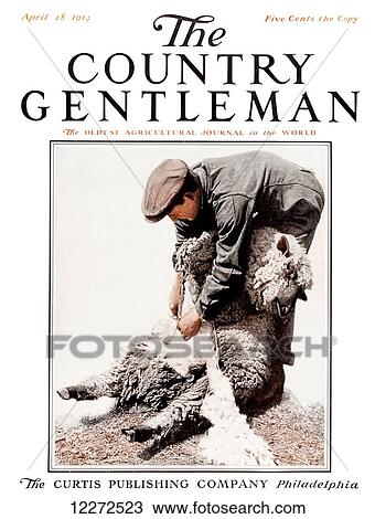 Stock Image - Cover of Country Gentleman agricultural magazine from the early 20th century. Fotosearch