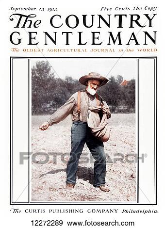 Stock Photo - Cover of Country Gentleman agricultural magazine from the early 20th century. Fotosearch