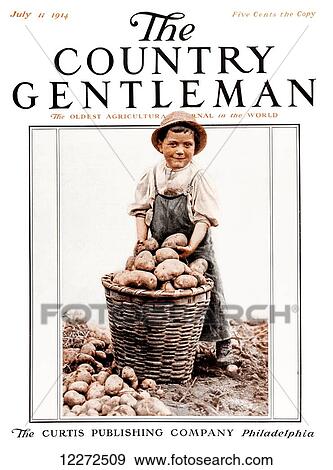 Stock Photo - Cover of Country Gentleman agricultural magazine from the early 20th century. Fotosearch