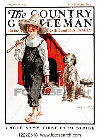 Stock Photo - Cover of Country Gentleman agricultural magazine from the early 20th century. Fotosearch