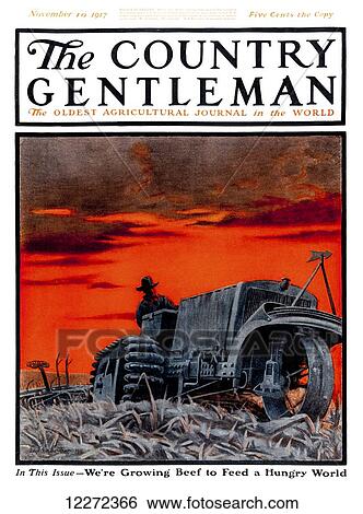 Stock Photograph - Cover of Country Gentleman agricultural magazine from the early 20th century. Fotosearch