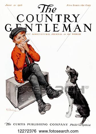 Stock Photograph - Cover of Country Gentleman agricultural magazine from the early 20th century. Fotosearch