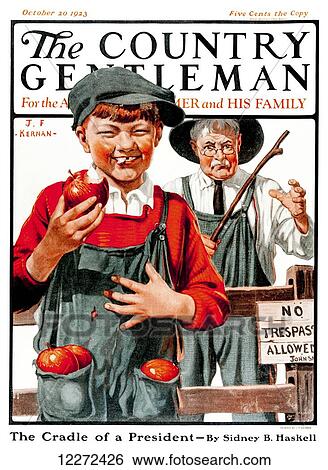 Stock Photograph - Cover of Country Gentleman agricultural magazine from the early 20th century. Fotosearch