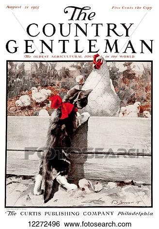 Stock Photograph - Cover of Country Gentleman agricultural magazine from the early 20th century. Fotosearch
