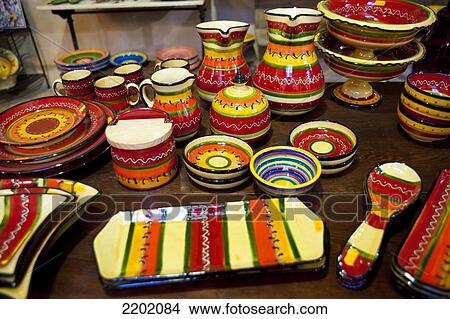 Picture - Crafts For Sale At Alfareria Ferran Segarra, Miravet, Tarragona, Spain. Fotosearch