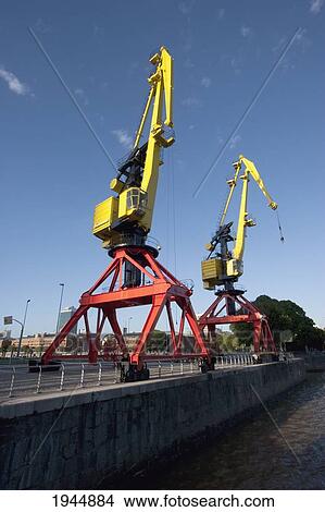 Cranes in Puerto Madero, Buenos Aires, Capital Federal, Argentina View Large Photo Image Picture - Cranes in Puerto Madero, Buenos Aires, Capital Federal, Argentina. Fotosearch