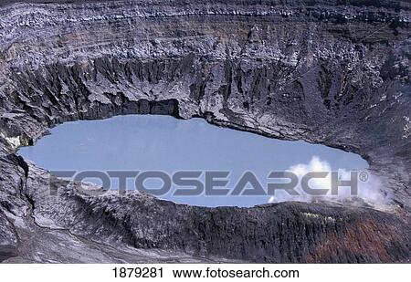 Crater Of The Poas Volcano View Large Photo Image Stock Image - Crater Of The Poas Volcano. Fotosearch