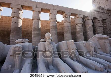Criosphinxes (Ram-Headed Sphinxes) In The Great Court Of The Temple Of Amun In The Karnak Temple Complex, Luxor, Qina, Egypt View Large Photo Image Stock Photo - Criosphinxes (Ram-Headed Sphinxes) In The Great Court Of The Temple Of Amun In The Karnak Temple Complex, Luxor, Qina, Egypt. Fotosearch