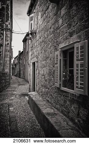 Croatia, Small alley in old town; Dubrovnik View Large Photo Image Stock Image - Croatia, Small alley in old town; Dubrovnik. Fotosearch