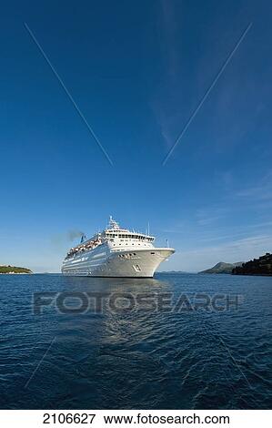Croatia, Thomson Majesty cruise ship coming into port; Dubrovnik View Large Photo Image Stock Photo - Croatia, Thomson Majesty cruise ship coming into port; Dubrovnik. Fotosearch