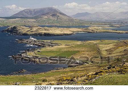 Cromwell Point Lighthouse; Valentia Island, Iveragh Peninsula, County Kerry, Ireland, UK View Large Photo Image Stock Photo - Cromwell Point Lighthouse; Valentia Island, Iveragh Peninsula, County Kerry, Ireland, UK. Fotosearch