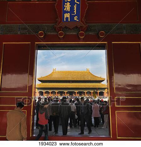 Crowds At The Forbidden City; Beijing, China View Large Photo Image Stock Image - Crowds At The Forbidden City; Beijing, China. Fotosearch