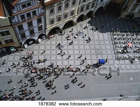 Crowds In Main Square View Large Photo Image Stock Image - Crowds In Main Square. Fotosearch