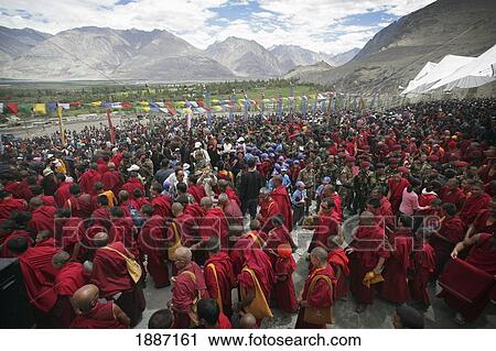 Crowds Of Monks Waiting To Hear The Dalai Lama Speak View Large Photo Image Stock Image - Crowds Of Monks Waiting To Hear The Dalai Lama Speak. Fotosearch