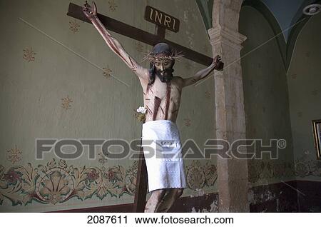 Crucifix In The Temple Of Guadalupe, Asientos, Aguascalientes, Mexico View Large Photo Image Stock Image - Crucifix In The Temple Of Guadalupe, Asientos, Aguascalientes, Mexico. Fotosearch
