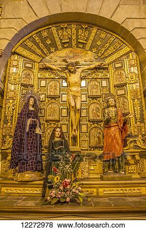 Crucifixion altarpiece in the San Diego Convent Museum, Quito, Pichincha, Ecuador View Large Photo Image Stock Photo - Crucifixion altarpiece in the San Diego Convent Museum, Quito, Pichincha, Ecuador. Fotosearch