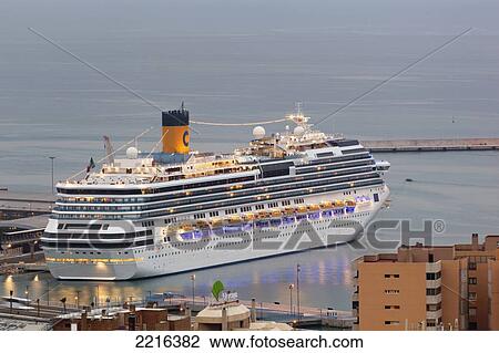 Cruise Ship Costa Serena In The Harbour; Malaga Malaga Province Costa Del Sol Andalusia Spain View Large Photo Image Stock Image - Cruise Ship Costa Serena In The Harbour; Malaga Malaga Province Costa Del Sol Andalusia Spain. Fotosearch