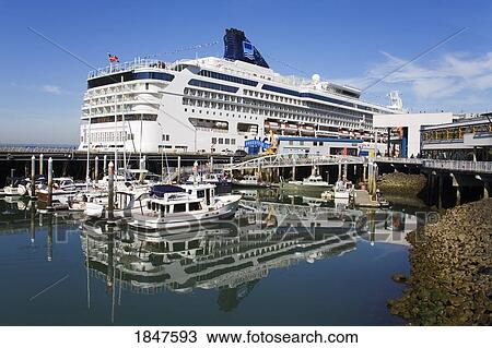 Stock Image - Cruise Ship Terminal On Pier 66; Seattle, Washington State, Usa. Fotosearch