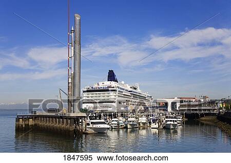 Stock Photography - Cruise Ship Terminal On Pier 66; Seattle, Washington State, Usa. Fotosearch