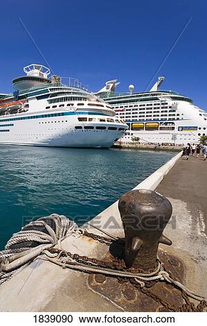 Cruise Ships At Prince George Wharf; Nassau, New Providence Island, Bahamas View Large Photo Image Stock Image - Cruise Ships At Prince George Wharf; Nassau, New Providence Island, Bahamas. Fotosearch