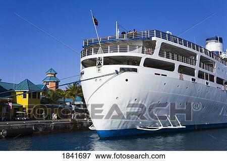 Cruise Ships At Prince George Wharf; Nassau, New Providence Island, Bahamas View Large Photo Image Stock Photo - Cruise Ships At Prince George Wharf; Nassau, New Providence Island, Bahamas. Fotosearch
