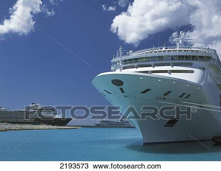 Cruise Ships In Bridgetown Port, Barbados. View Large Photo Image Stock Image - Cruise Ships In Bridgetown Port, Barbados.. Fotosearch
