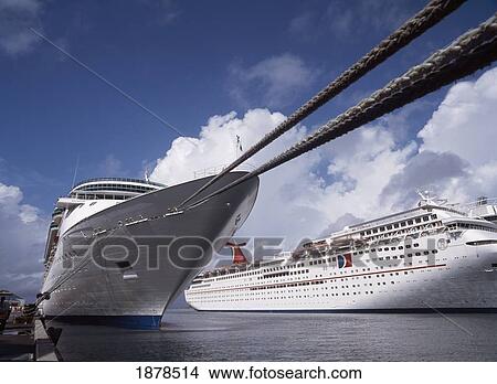 Cruise Ships In Nassau Harbor View Large Photo Image Picture - Cruise Ships In Nassau Harbor. Fotosearch