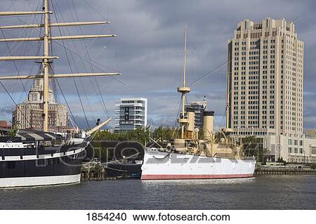 Cruiser Olympia & Submarine Becuna, Penn's Landing, Philadelphia, Pennsylvania, Usa View Large Photo Image Stock Image - Cruiser Olympia & Submarine Becuna, Penn's Landing, Philadelphia, Pennsylvania, Usa. Fotosearch