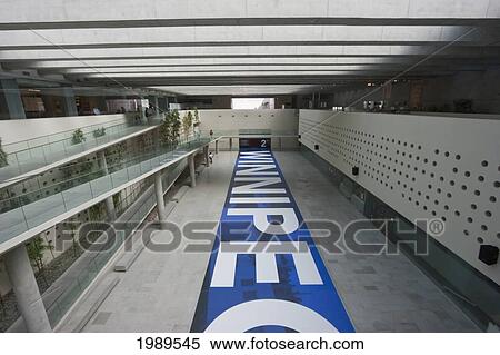 Stock Photography - Cultural Centre under the Palacio de la Moneda Presidential Palace, Santiago, Metropolitan Region, Chile. Fotosearch
