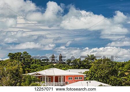 Cumulus clouds over St. John's; Antigua, West Indies View Large Photo Image Stock Image - Cumulus clouds over St. John's; Antigua, West Indies. Fotosearch