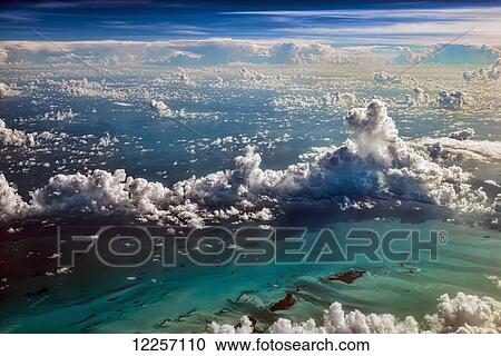Cumulus clouds over the Caribbean View Large Photo Image Stock Image - Cumulus clouds over the Caribbean. Fotosearch
