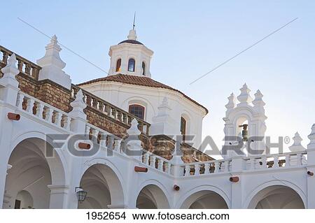 Picture - Cupola atop the San Felipe Neri Church, Sucre, Chuquisaca Department, Bolivia. Fotosearch